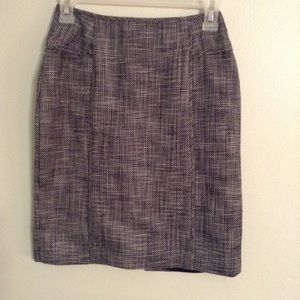 Banana Republic Blue Tweed Skirt